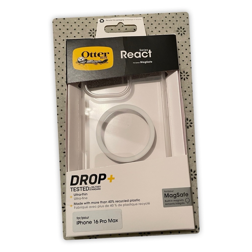 Otter‎ Box Series React for MagSafe for iPhone 16 Pro Max, Drop Tested